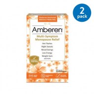 (2 Pack) Amberen Multi-Symptom Menopause Relief Capsules 60 count