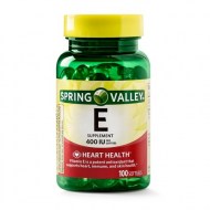 (2 Pack) Spring Valley Vitamin E Supplement 400IU 100 Softgel Capsules