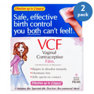 (2 Pack) VCF Vaginal Contraceptive Film - 9 ct
