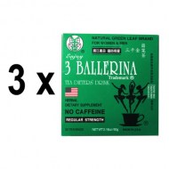 3 Pack de 3 ballerine à la diète de thé pour hommes et femmes (3 boîtes de 30 sachets de thé)