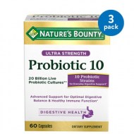 (3 Pack) Nature\'s Bounty Advanced Probiotic 10 Capsules 60 count