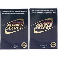 Adam\'s Secret 1500 100% Natural Male Libido Performance Enhancement 10 Pack (2 Pack)