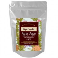 Agar Agar Powder By Cape Crystal 2-oz. Vegetable Gelatin Dietary Fiber Supplement – 100% Pure - Kosher Seaweed Gel For Vegans 