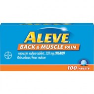 Aleve Back - Muscle Pain Reliever-Fever Reducer Naproxen Sodium Tablets 220 mg 100 Ct