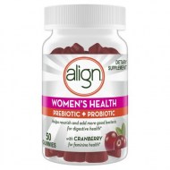 Align Women\'s Prebiotic Probiotic Supplement Gummies Cranberry 50 Ct