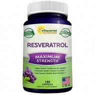 aSquared Nutrition 100% Pure Resveratrol - 1000mg Per Serving Max Strength (180 Capsules) Trans Resveratrol Supplement Extract