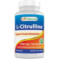 Best Naturals L-Citrulline Capsules - 1500mg-Serving - Non-GMO - Gluten Free - 90 Capsules