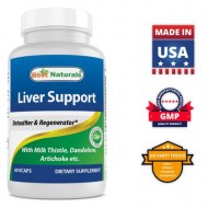 Best Naturals Liver Cleanse Detox - Support Formula with Milk Thistle Silymarin Beet Root Artichoke Dandelion Root etc - 60