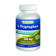 Best Naturals L-Tryptophan 500mg 120 Capsules - tryptophan supplements for natural way to get good night sleep