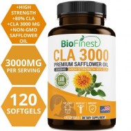 Biofinest CLA Safflower Oil 1500-3000mg - Conjugated Linoleic Acid - Non-GMO Non-Stimulating Gluten Free - Best For Weight Loss