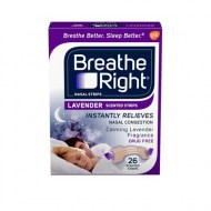 Breathe Right Nasal Strips to Stop Snoring Drug-Free Calming Lavender 26 count