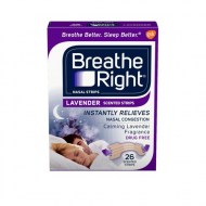 Breathe Right Nasal Strips to Stop Snoring Drug-Free Calming Lavender 26 count