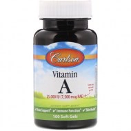 Carlson Labs Vitamin A 25 000 IU 100 Soft Gels