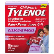 Children\'s Tylenol Pain Reliever and Fever Reducer Powder Pack