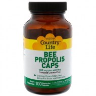 Country Life - Bee Propolis Caps 500 mg. - 100 Vegetarian Capsules