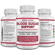 Diabetic Supplement for Natural Blood Sugar Support - Glucose Level Balance Pre-Diabetes - Diabetes Support w 20 Vitamins 