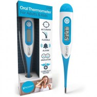 Digital Thermometer 10-20 seconds - Easy Accurate Fast Oral - Rectal Thermometer - DTR-1835 BLU