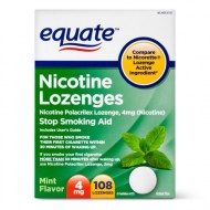 Equate Nicotine Lozenges Mint Flavor 4 mg 108 Count