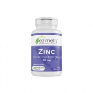 EZ Melts Zinc 30 mg Dissolvable Vitamins Vegan Zero Sugar Natural Blueberry Flavor 60 Fast Melting Tablets