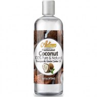 Fractionated Coconut Oil - 16oz (Ounce) Bottle (100% Pure - Natural) - Perfect Carrier Oil for Diluting Essential Oils - Work