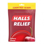 HALLS Relief Cherry Cough Drops 80 Drops