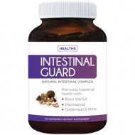 Intestinal Guard (NON-GMO) Intestinal Support for Humans - Wormwood - Black Walnut- 100% Money Back Guarantee - 60 Capsules