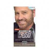 Just For Men Touch Of Gray Mustache - Beard Easy Brush-In Facial Hair Color Gel Light and Medium Brown Shade B-25-35