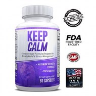 Keep Calm - Anxiety Relief Supplement - Comprehensive Formula for Anxiety Relief - Stress Management - 60 Capsules - Made in