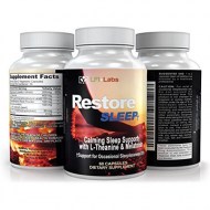 LFI Restore Sleep - With L-Theanine GABA 5-HTPL-Dopa - Melatonin To Help You Achieve Deep Seep. 100% Safe - Not Habit Forming