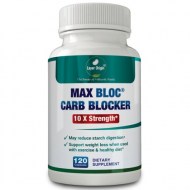 Max Bloc Carb Blocker - Weight Loss and Keto - 10X Carb Blocking Strength - Natural Appetite Suppressant Fat Absorber 120