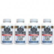 Monster Test Men\'s Testosterone Booster for Strength Muscle Mass and Drive (4-Pack)