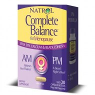 Natrol Complete Balance For Menopause AM-PM Capsules 30 Ct