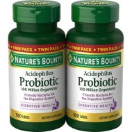 Nature\'s Bounty Acidophilus Probiotic Dietary Supplement Tablets 200 Ct
