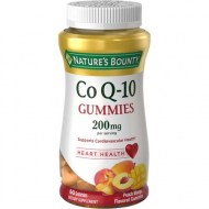 Nature\'s Bounty Co Q-10 Peach Mango Flavor Heart Shape Gummies 200 mg 60 count