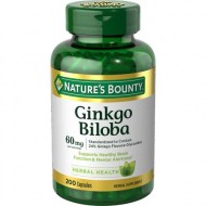 Nature\'s Bounty® Ginkgo Biloba 60 mg 200 Capsules