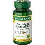 Nature\'s BountyÂ® Anxiety - Stress Relief Ashwagandha KSM-66* 50 Tablets