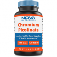 Nova Nutritions Chromium Picolinate 1000mcg 120 Tablets