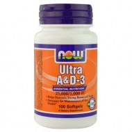 NOW Foods Ultra A - D3 Essential Nutrition 25000-1000 IU 100 Ct