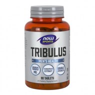 NOW Sports Nutrition Tribulus (Tribulus terrestris) 1000 mg Double Strength Men\'s Health 90 Tablets