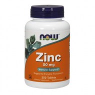 NOW Supplements Zinc (Zinc Gluconate) 50 mg Supports Enzyme Functions* Immune Support* 250 Tablets