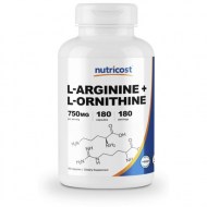 Nutricost L-Arginine - L-Ornithine 750mg 180 Capsules