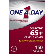 One A Day Proactive 65- Men - Women\'s Multivitamin Supplement including Vitamins A C B6 B12 Calcium and Vitamin D 150 ct.
