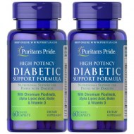 Puritan\'s Pride Diabetic Support Formula 60 Tablets (2 PACK)