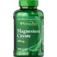 Puritan\'s Pride Magnesium Citrate Capsules 100mg 200 Ct
