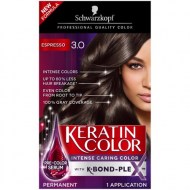 Schwarzkopf Keratin Color Permanent Hair Color Cream 3.0 Espresso