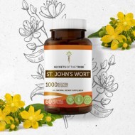 Secrets of the Tribe St. John\'s Wort 60 Capsules Organic Wort Hypericum Perforatum Antidepressant Effects 500 mg