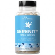 Serenity Natural Sleep Aid - Stress Relief - Relax Mind - Body Fall Asleep Fast Without Waking Up Groggy - Non-Habit Sleeping