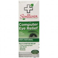 Similasan Computer Eye Relief Eye Drops 0.33 Fluid Ounce for Temporary Relief from Tired Eyes Aching Eyes Eye Strain Burning or