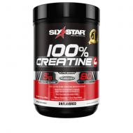 Six Star Elite Series 100% Micronized Creatine Monohydrate Powder Muscle Builder - Recovery Unflavoured 80 Servings (400g)