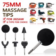 Six Types Massage Tip Jigsaw Massager Adapter Attachment for Body Painful Muscle Relaxation